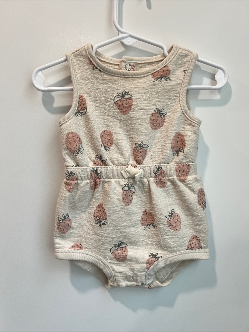 Little Planet by Carter’s Strawberry Sleeveless Bubble Romper 9M Organic Cotton